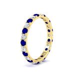 Load image into Gallery viewer, U Prong Round Eternity Band One Carat
