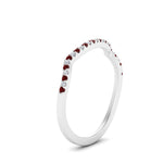 Load image into Gallery viewer, U Prong Curved Wedding Band
