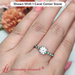 Load image into Gallery viewer, u-prong-thin-round-cut-diamond-engagement-ring-with-emerald-in-FD9154RFANCYI-NL-WG-1
