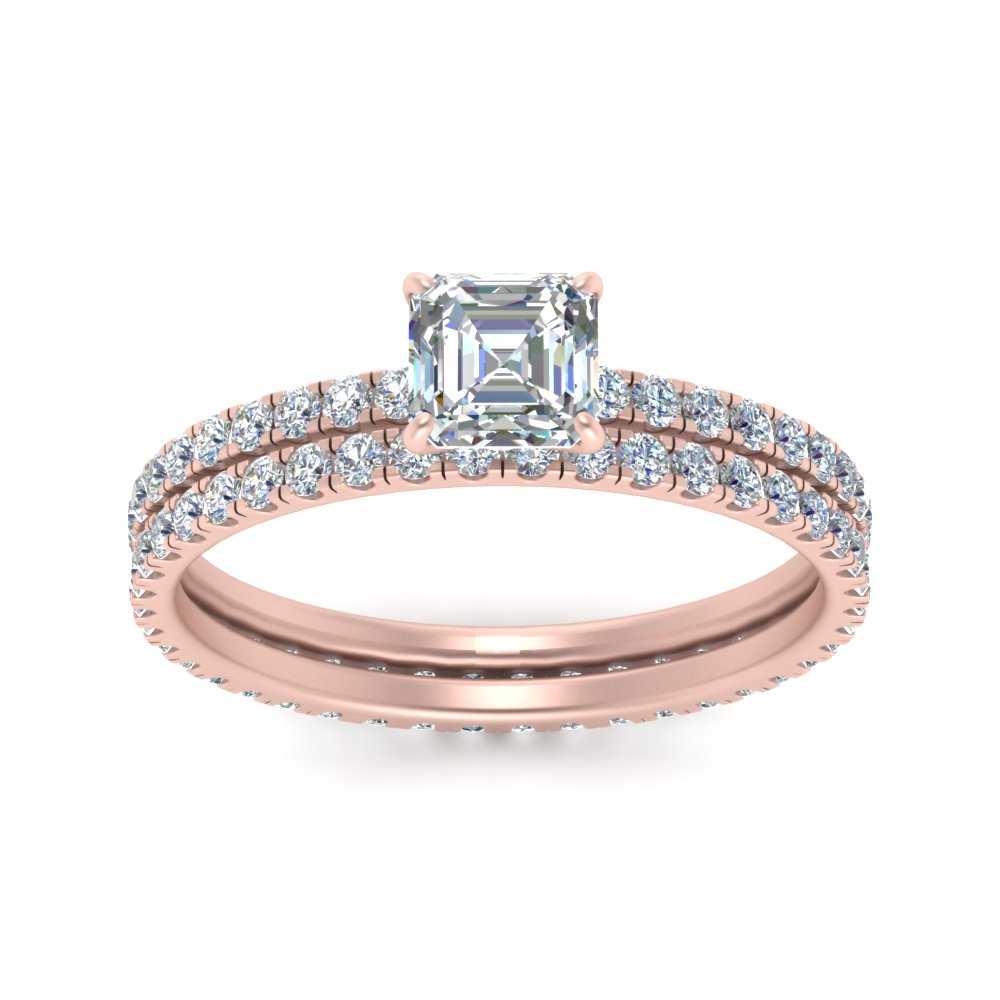 underhalo-eternity-asscher-cut-diamond-wedding-band-set-in-FD9168ASANGLE3-NL-RG