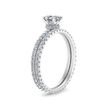 Load image into Gallery viewer, underhalo-eternity-asscher-cut-diamond-wedding-band-set-in-FD9168ASANGLE3-NL-WG
