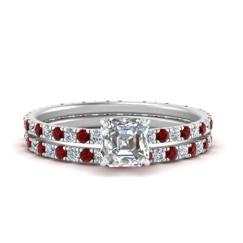 underhalo-eternity-asscher-cut-diamond-wedding-band-set-with-ruby-in-FD9168ASGRUDRANGLE3-NL-WG