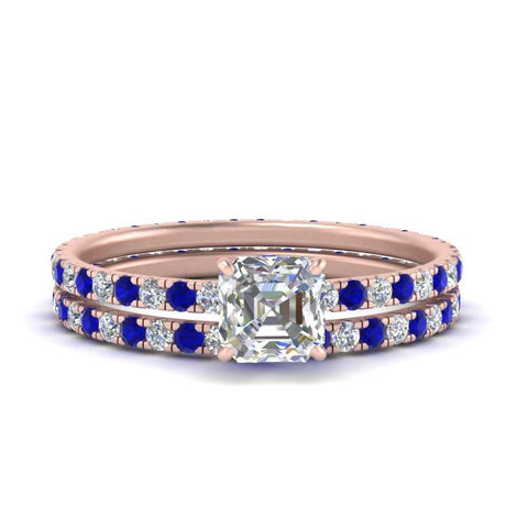 underhalo-eternity-asscher-cut-diamond-wedding-band-set-with-sapphire-in-FD9168ASGSABLANGLE3-NL-RG