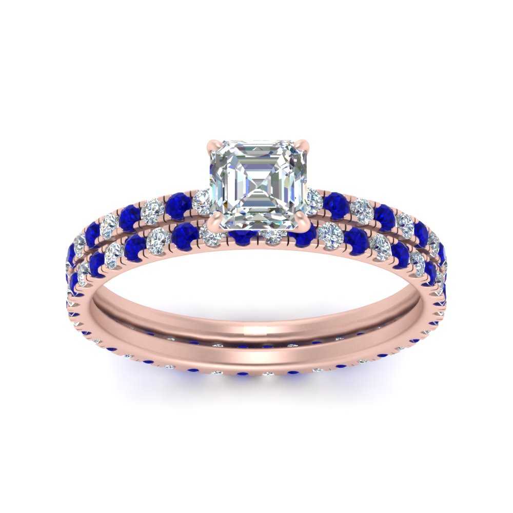 underhalo-eternity-asscher-cut-diamond-wedding-band-set-with-sapphire-in-FD9168ASGSABLANGLE3-NL-RG