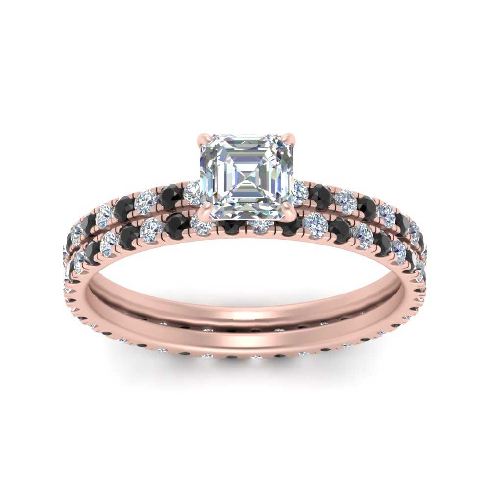 underhalo-eternity-asscher-cut-wedding-band-set-with-black-diamond-in-FD9168ASGBLACKANGLE3-NL-RG