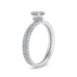 Load image into Gallery viewer, underhalo-eternity-cushion-cut-diamond-wedding-band-set-in-FD9168CUANGLE3-NL-WG
