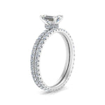 Load image into Gallery viewer, underhalo-eternity-emerald-cut-diamond-wedding-band-set-in-FD9168EMANGLE3-NL-WG

