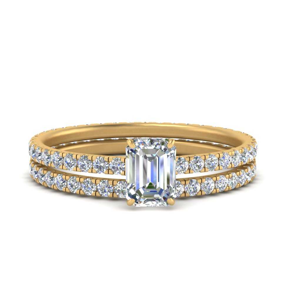 underhalo-eternity-emerald-cut-diamond-wedding-band-set-in-FD9168EMANGLE3-NL-YG