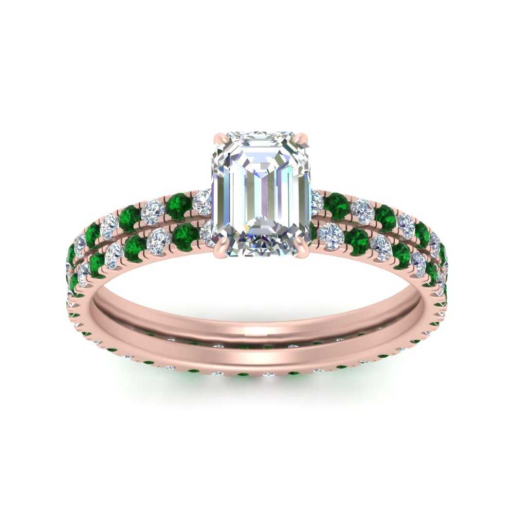 underhalo-eternity-emerald-cut-diamond-wedding-band-set-with-emerald-in-FD9168EMGEMGRANGLE3-NL-RG