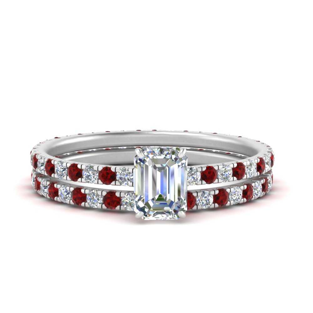 underhalo-eternity-emerald-cut-diamond-wedding-band-set-with-ruby-in-FD9168EMGRUDRANGLE3-NL-WG