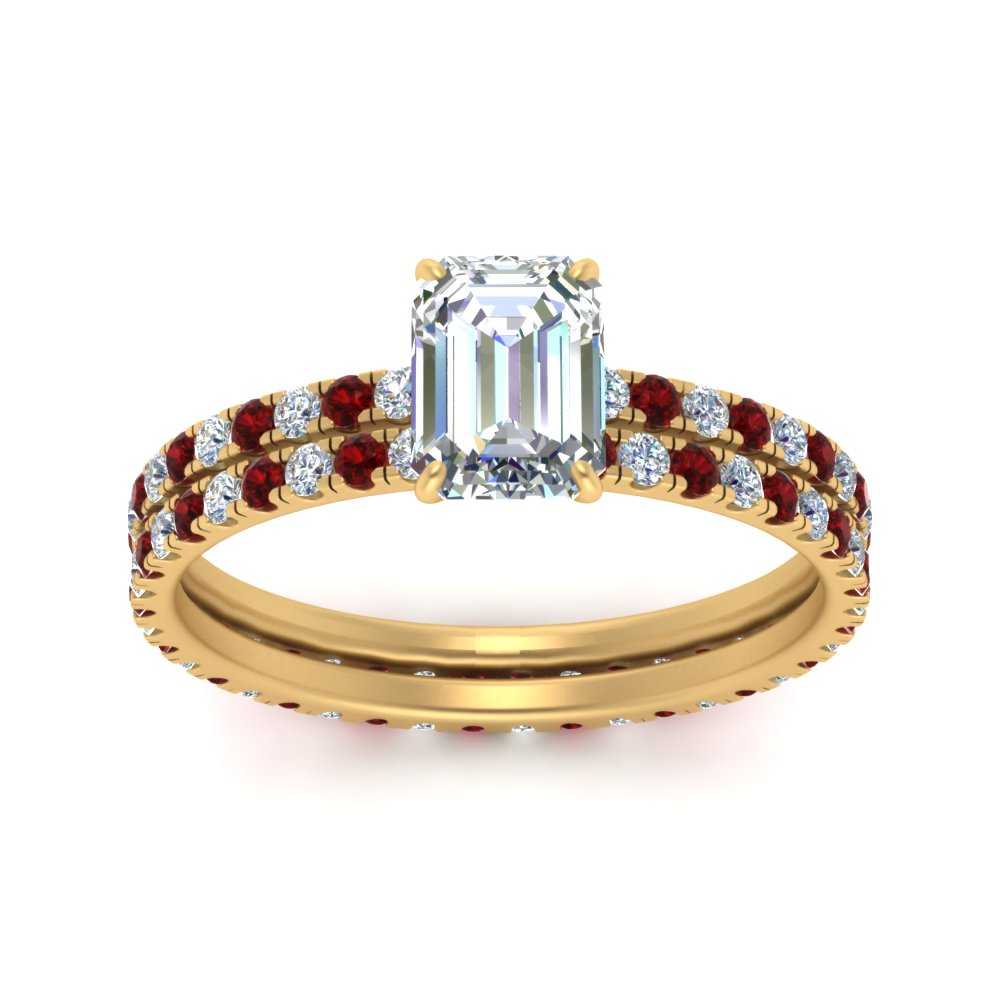 underhalo-eternity-emerald-cut-diamond-wedding-band-set-with-ruby-in-FD9168EMGRUDRANGLE3-NL-YG