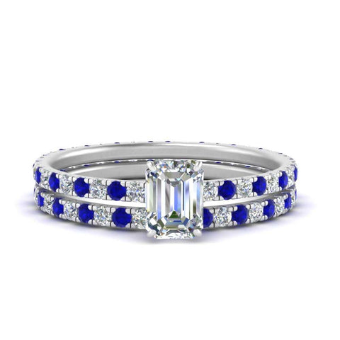 underhalo-eternity-emerald-cut-diamond-wedding-band-set-with-sapphire-in-FD9168EMGSABLANGLE3-NL-WG