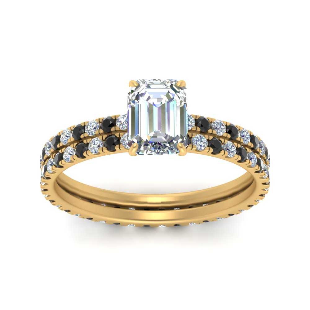 underhalo-eternity-emerald-cut-wedding-band-set-with-black-diamond-in-FD9168EMGBLACKANGLE3-NL-YG