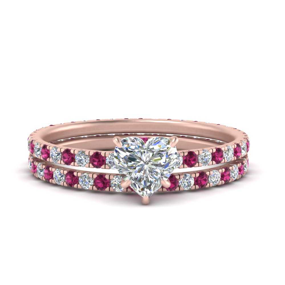 underhalo-eternity-heart-shaped-diamond-wedding-band-set-with-pink-sapphire-in-FD9168HTGSADRPIANGLE3-NL-RG