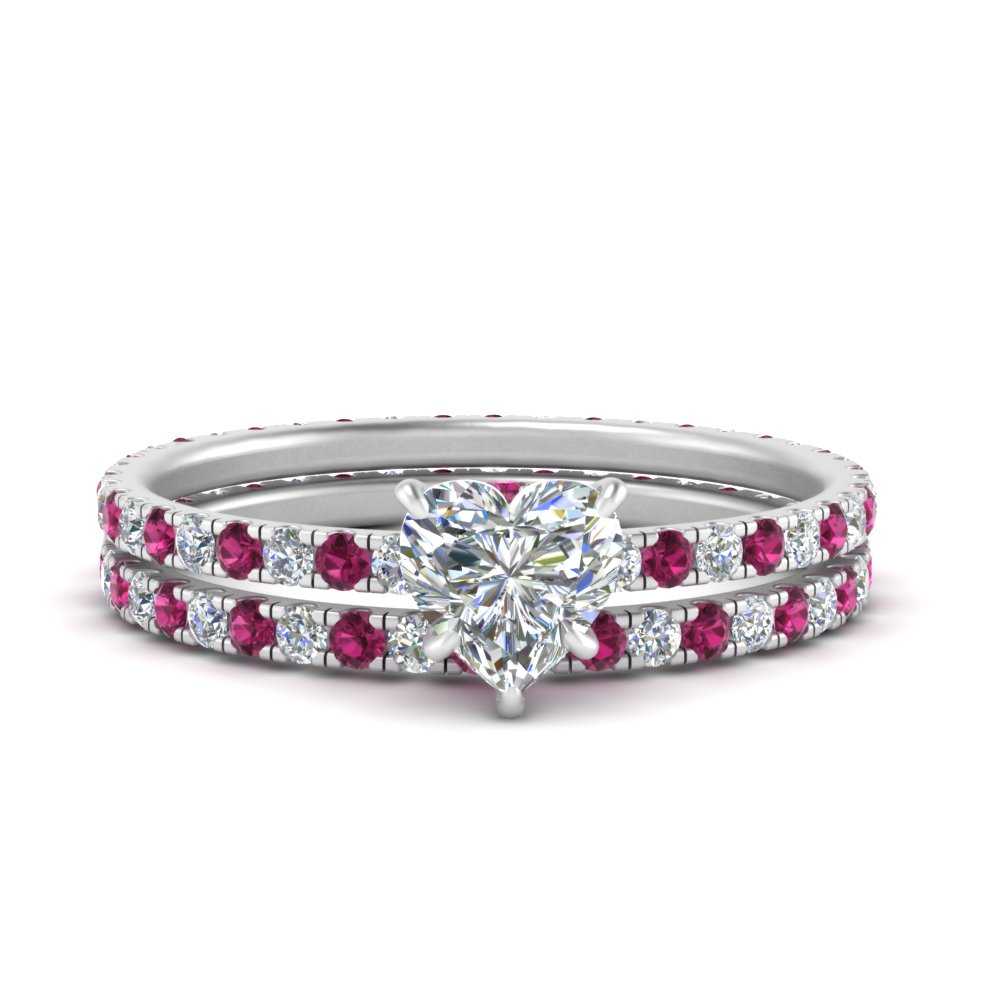 underhalo-eternity-heart-shaped-diamond-wedding-band-set-with-pink-sapphire-in-FD9168HTGSADRPIANGLE3-NL-WG