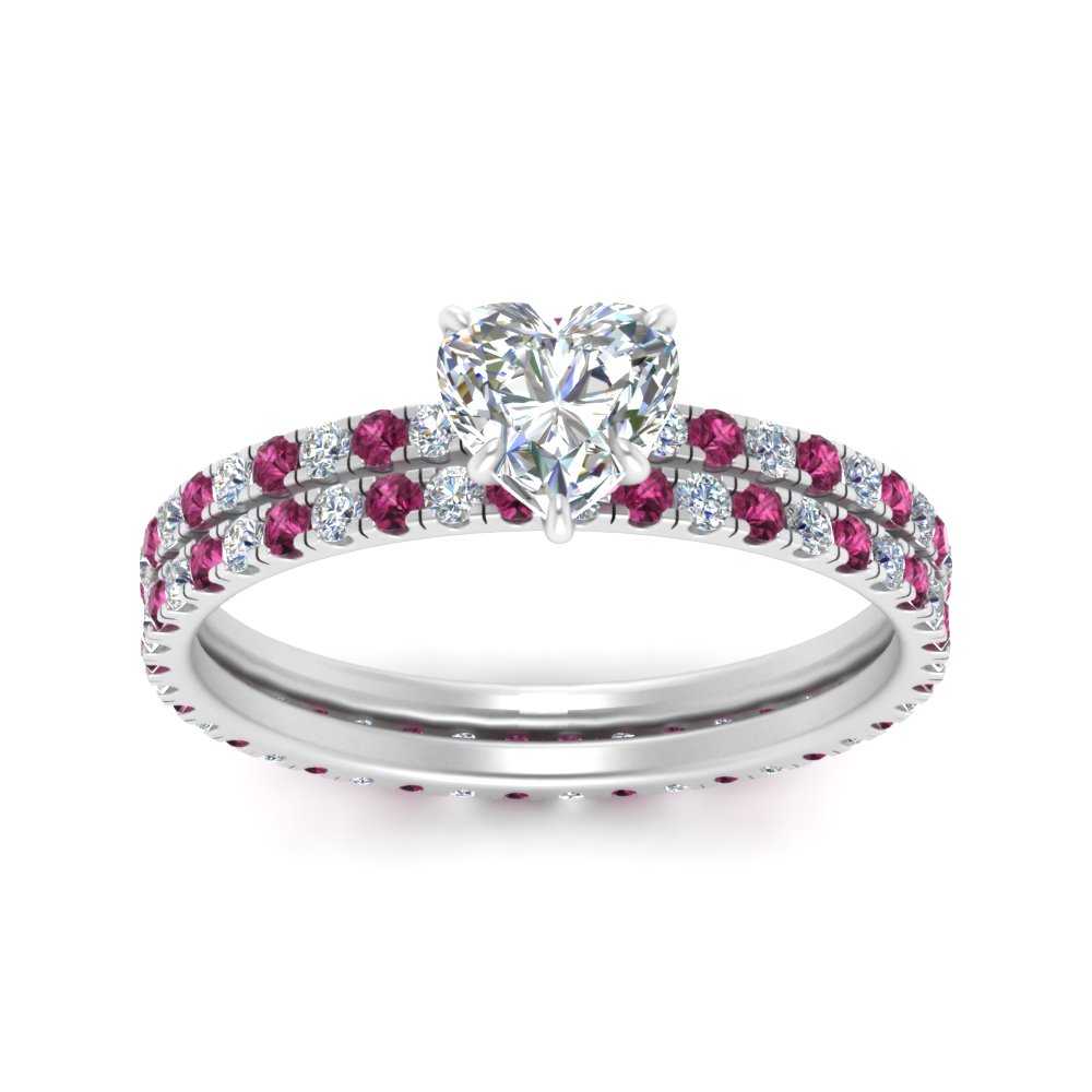 underhalo-eternity-heart-shaped-diamond-wedding-band-set-with-pink-sapphire-in-FD9168HTGSADRPIANGLE3-NL-WG