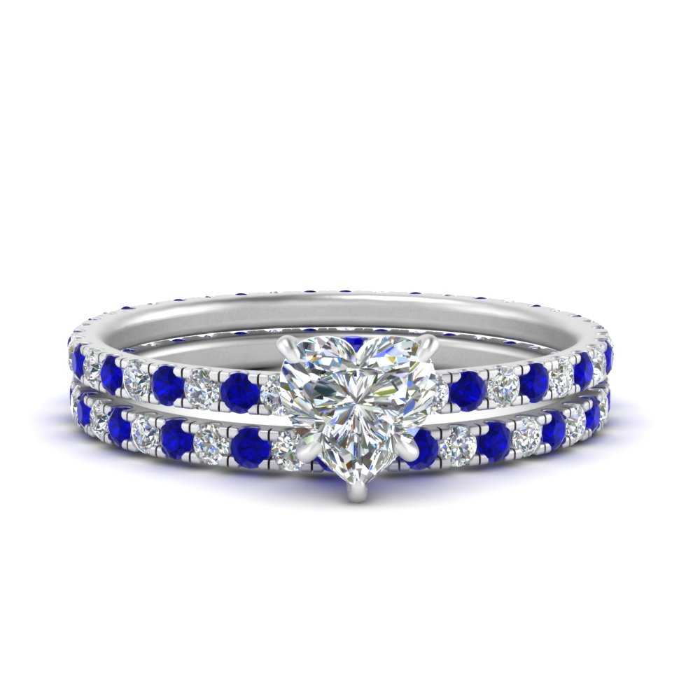 underhalo-eternity-heart-shaped-diamond-wedding-band-set-with-sapphire-in-FD9168HTGSABLANGLE3-NL-WG