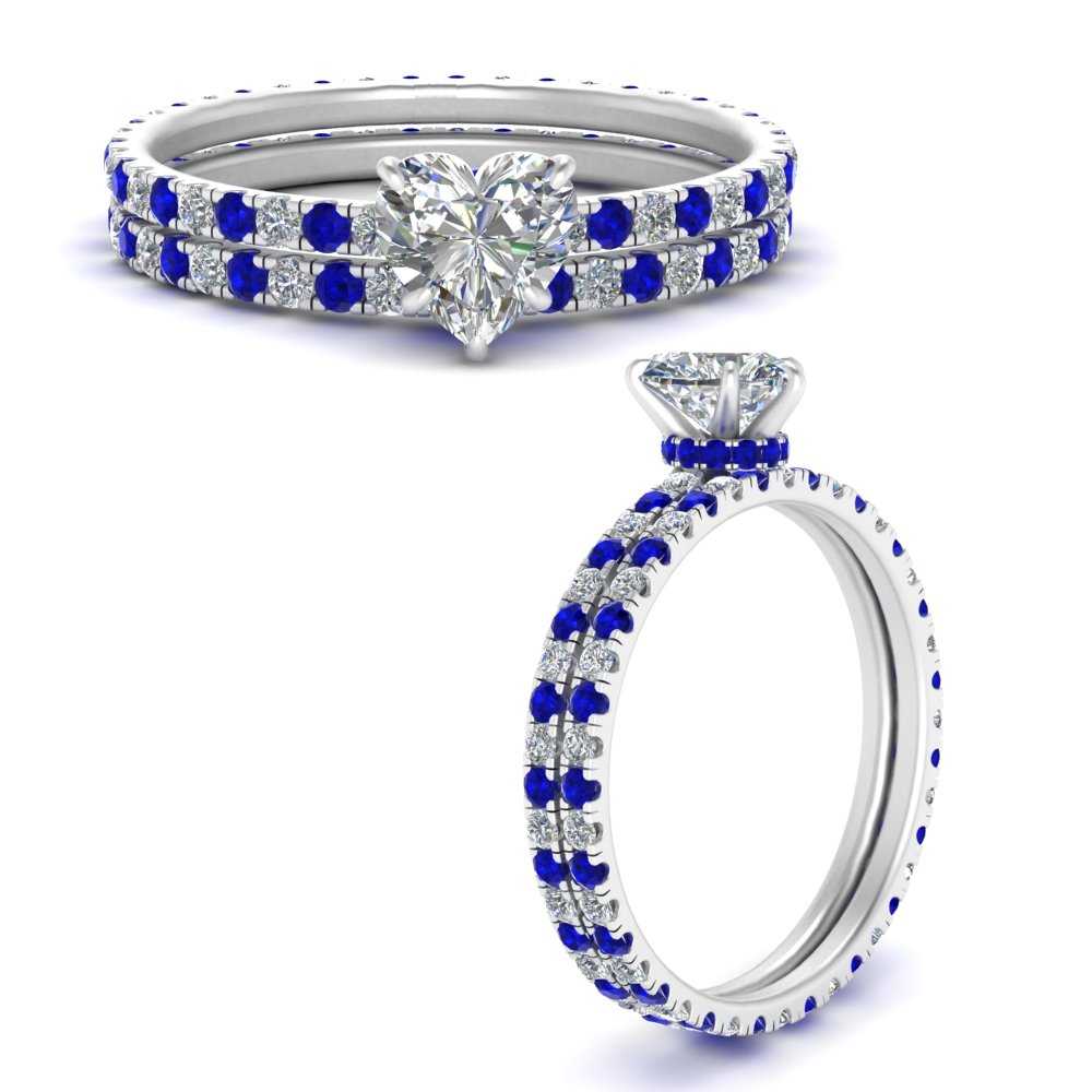 underhalo-eternity-heart-shaped-diamond-wedding-band-set-with-sapphire-in-FD9168HTGSABLANGLE3-NL-WG