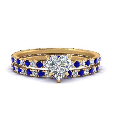 underhalo-eternity-heart-shaped-diamond-wedding-band-set-with-sapphire-in-FD9168HTGSABLANGLE3-NL-YG