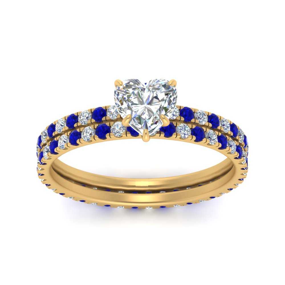 underhalo-eternity-heart-shaped-diamond-wedding-band-set-with-sapphire-in-FD9168HTGSABLANGLE3-NL-YG