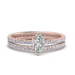 Load image into Gallery viewer, underhalo-eternity-marquise-cut-diamond-wedding-band-set-in-FD9168MQANGLE3-NL-RG
