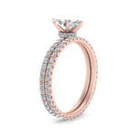 Load image into Gallery viewer, underhalo-eternity-marquise-cut-diamond-wedding-band-set-in-FD9168MQANGLE3-NL-RG
