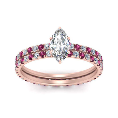 underhalo-eternity-marquise-cut-diamond-wedding-band-set-with-pink-sapphire-in-FD9168MQGSADRPIANGLE3-NL-RG