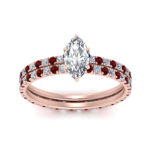 underhalo-eternity-marquise-cut-diamond-wedding-band-set-with-ruby-in-FD9168MQGRUDRANGLE3-NL-RG