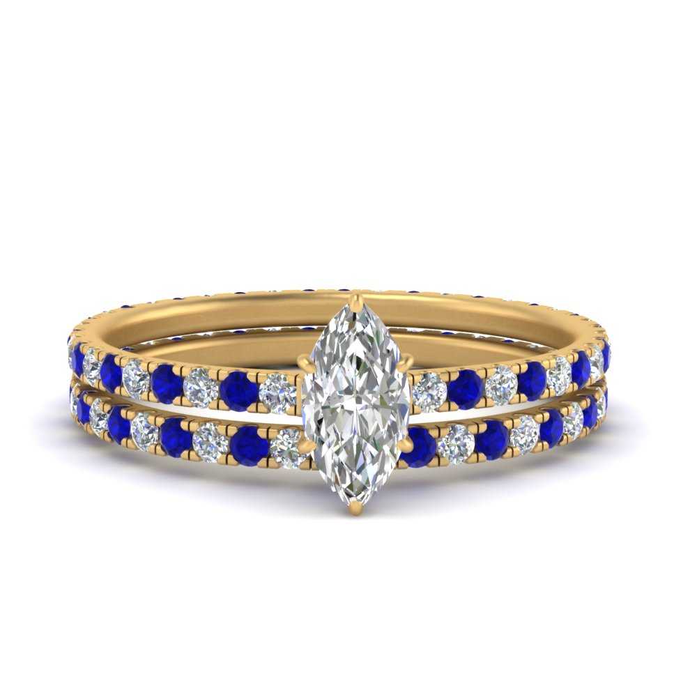 underhalo-eternity-marquise-cut-diamond-wedding-band-set-with-sapphire-in-FD9168MQGSABLANGLE3-NL-YG