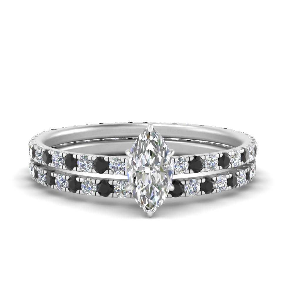 underhalo-eternity-marquise-cut-wedding-band-set-with-black-diamond-in-FD9168MQGBLACKANGLE3-NL-WG
