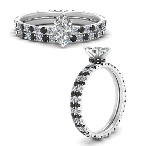 underhalo-eternity-marquise-cut-wedding-band-set-with-black-diamond-in-FD9168MQGBLACKANGLE3-NL-WG
