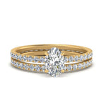 Load image into Gallery viewer, underhalo-eternity-oval-shaped-diamond-wedding-band-set-in-FD9168OVANGLE3-NL-YG
