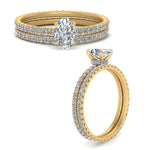 Load image into Gallery viewer, underhalo-eternity-oval-shaped-diamond-wedding-band-set-in-FD9168OVANGLE3-NL-YG
