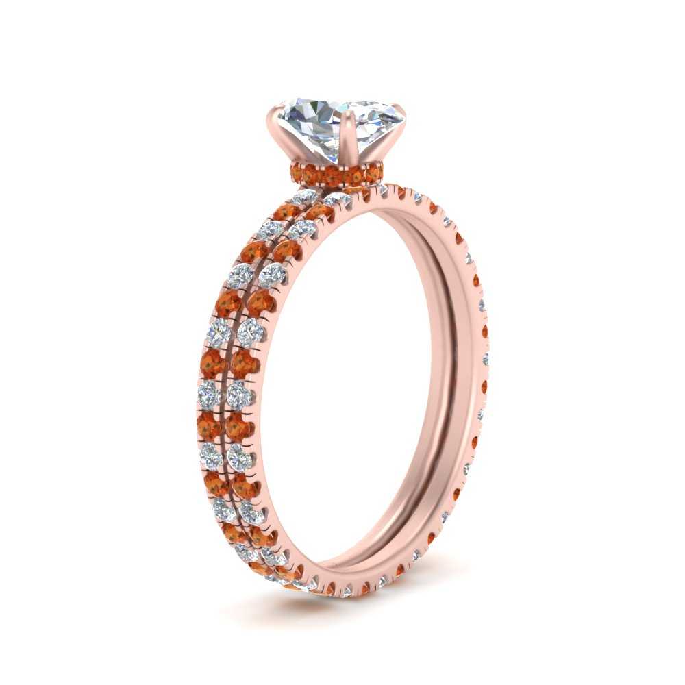 underhalo-eternity-oval-shaped-diamond-wedding-band-set-with-orange-sapphire-in-FD9168OVGSAORANGLE3-NL-RG