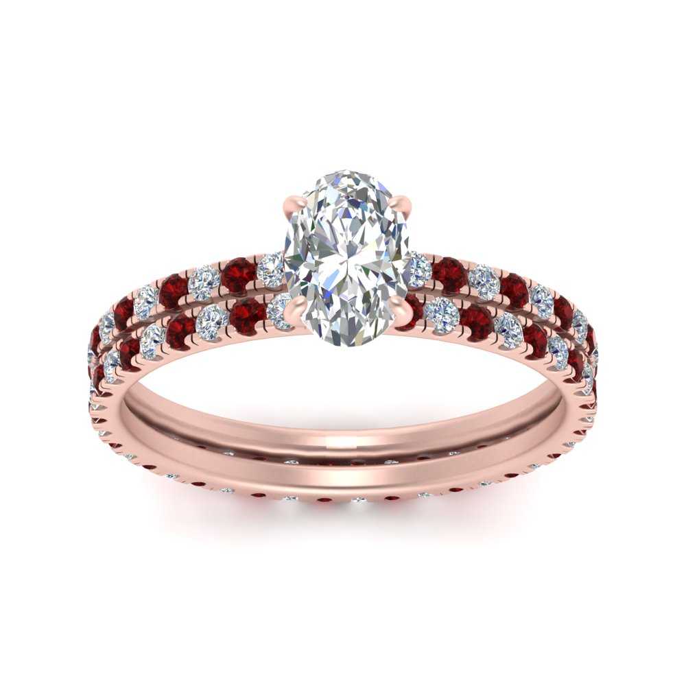 underhalo-eternity-oval-shaped-diamond-wedding-band-set-with-ruby-in-FD9168OVGRUDRANGLE3-NL-RG