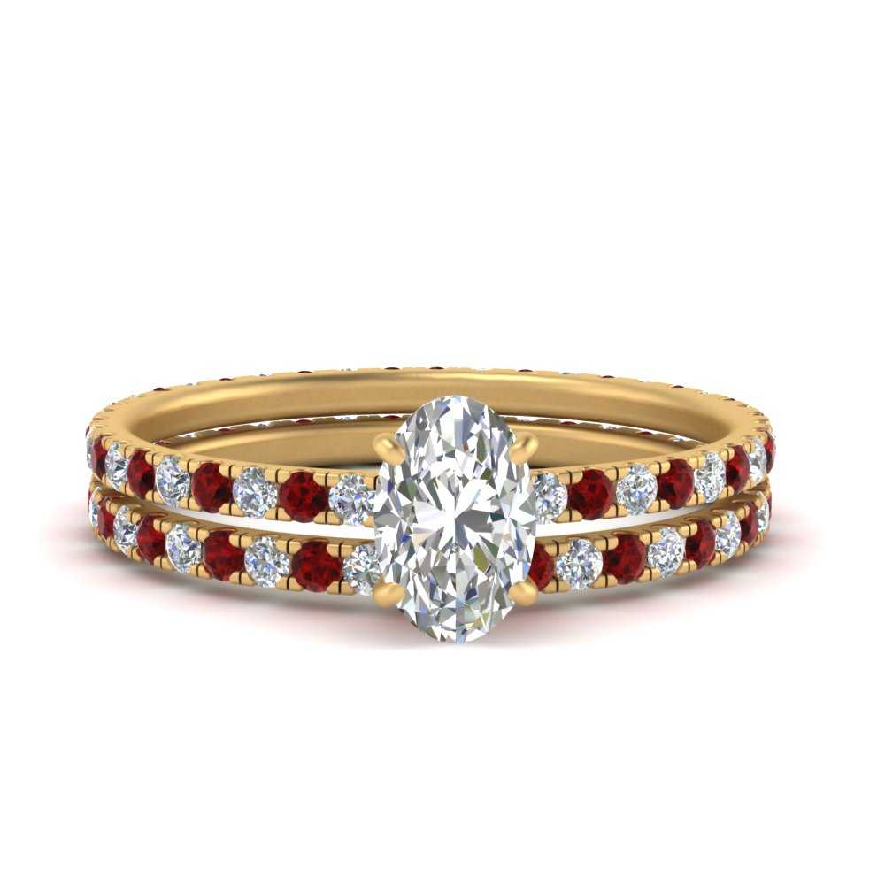 underhalo-eternity-oval-shaped-diamond-wedding-band-set-with-ruby-in-FD9168OVGRUDRANGLE3-NL-YG