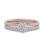 Load image into Gallery viewer, underhalo-eternity-pear-shaped-diamond-wedding-band-set-in-FD9168PEANGLE3-NL-RG
