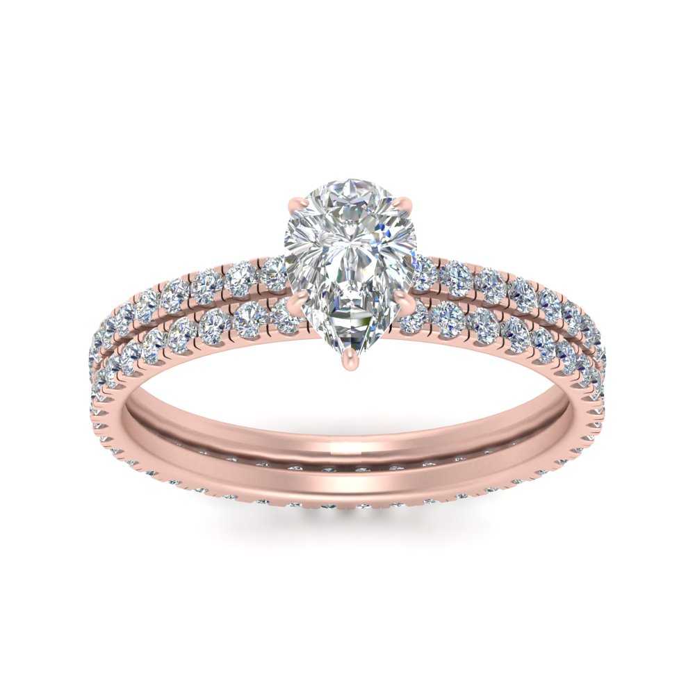 underhalo-eternity-pear-shaped-diamond-wedding-band-set-in-FD9168PEANGLE3-NL-RG