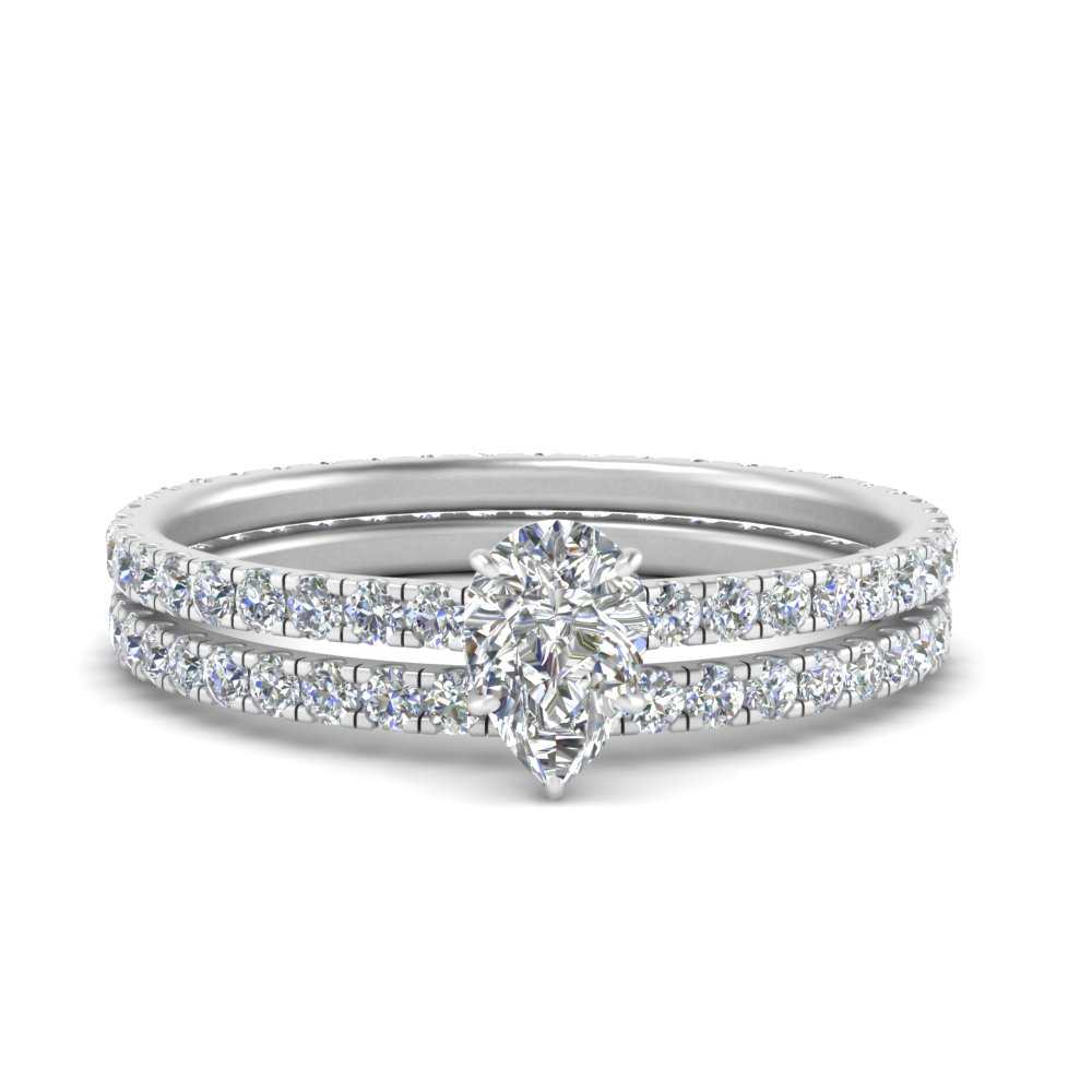 underhalo-eternity-pear-shaped-diamond-wedding-band-set-in-FD9168PEANGLE3-NL-WG