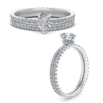 Load image into Gallery viewer, underhalo-eternity-pear-shaped-diamond-wedding-band-set-in-FD9168PEANGLE3-NL-WG
