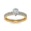 Load image into Gallery viewer, underhalo-eternity-pear-shaped-diamond-wedding-band-set-in-FD9168PEANGLE3-NL-YG