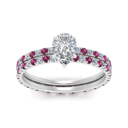 underhalo-eternity-pear-shaped-diamond-wedding-band-set-with-pink-sapphire-in-FD9168PEGSADRPIANGLE3-NL-WG