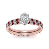 Load image into Gallery viewer, underhalo-eternity-pear-shaped-diamond-wedding-band-set-with-ruby-in-FD9168PEGRUDRANGLE3-NL-RG
