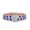 Load image into Gallery viewer, underhalo-eternity-pear-shaped-diamond-wedding-band-set-with-sapphire-in-FD9168PEGSABLANGLE3-NL-RG