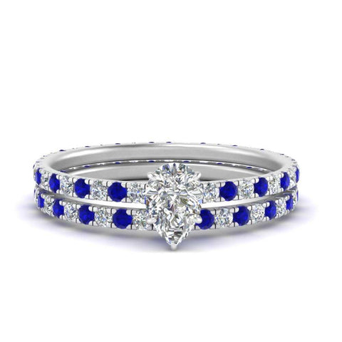 underhalo-eternity-pear-shaped-diamond-wedding-band-set-with-sapphire-in-FD9168PEGSABLANGLE3-NL-WG