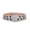 Load image into Gallery viewer, underhalo-eternity-pear-shaped-wedding-band-set-with-black-diamond-in-FD9168PEGBLACKANGLE3-NL-RG