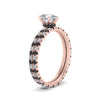Load image into Gallery viewer, underhalo-eternity-pear-shaped-wedding-band-set-with-black-diamond-in-FD9168PEGBLACKANGLE3-NL-RG