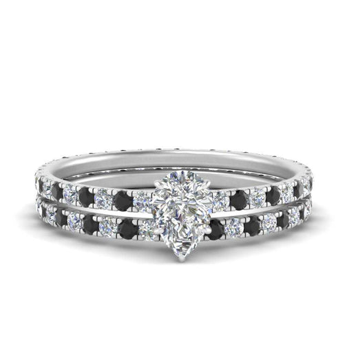 underhalo-eternity-pear-shaped-wedding-band-set-with-black-diamond-in-FD9168PEGBLACKANGLE3-NL-WG