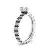 Load image into Gallery viewer, underhalo-eternity-pear-shaped-wedding-band-set-with-black-diamond-in-FD9168PEGBLACKANGLE3-NL-WG