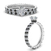Load image into Gallery viewer, underhalo-eternity-pear-shaped-wedding-band-set-with-black-diamond-in-FD9168PEGBLACKANGLE3-NL-WG